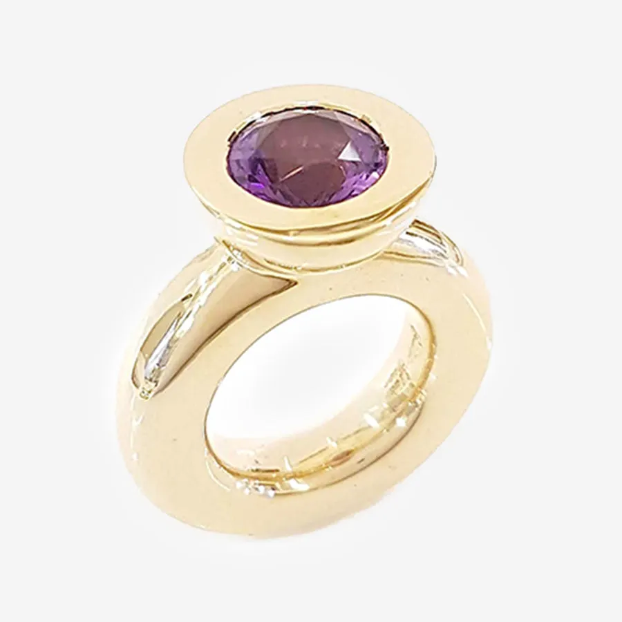 Amethyst Bronze Princess Ring