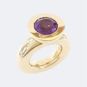 Amethyst Bronze Princess Ring