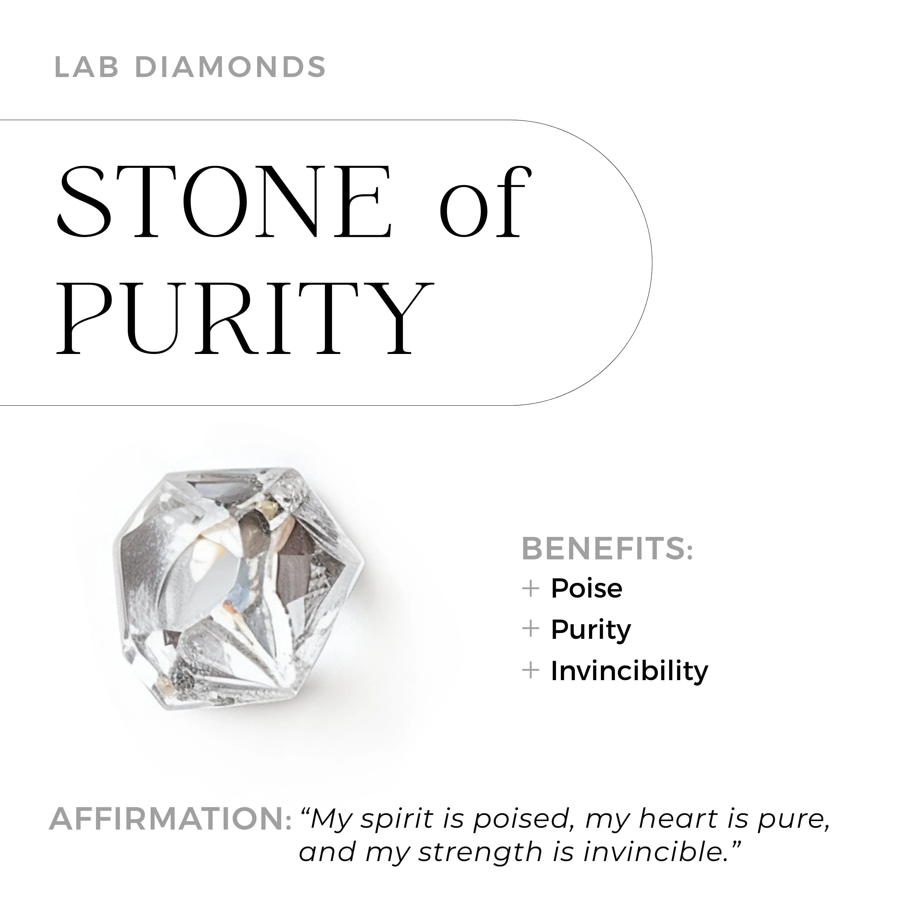 Amethyst Lab Diamond Ring - Soulmate