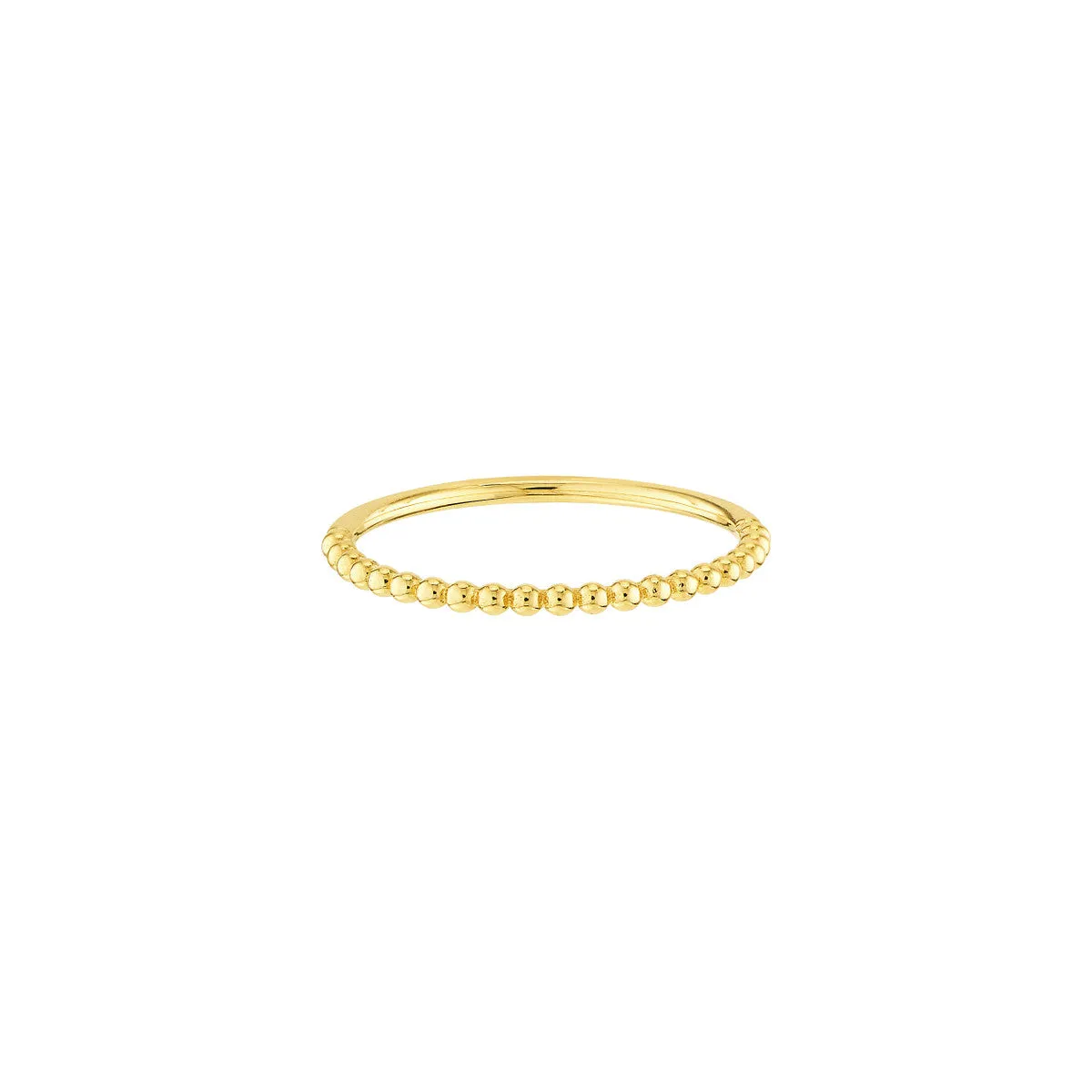 Beaded Gold Ring