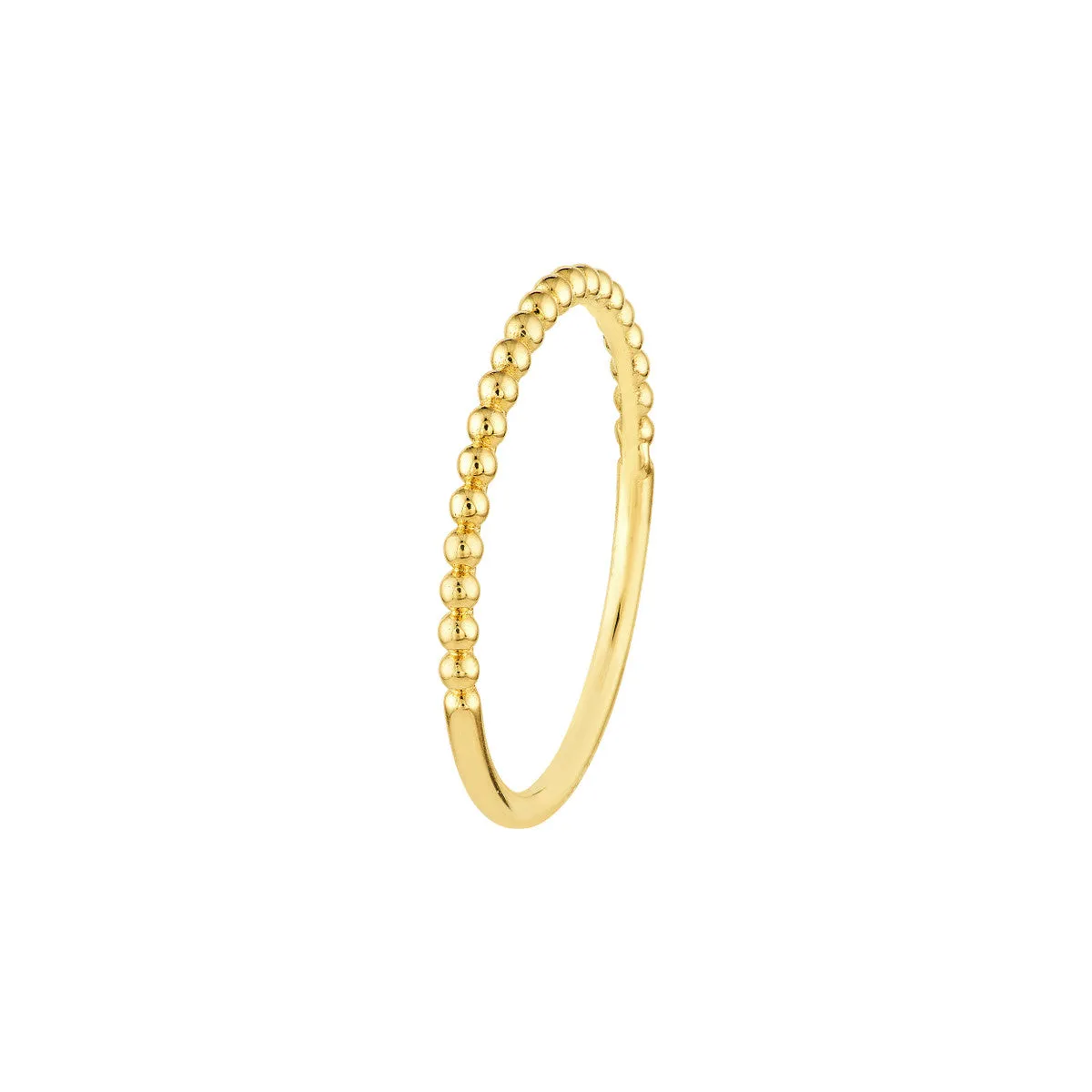 Beaded Gold Ring