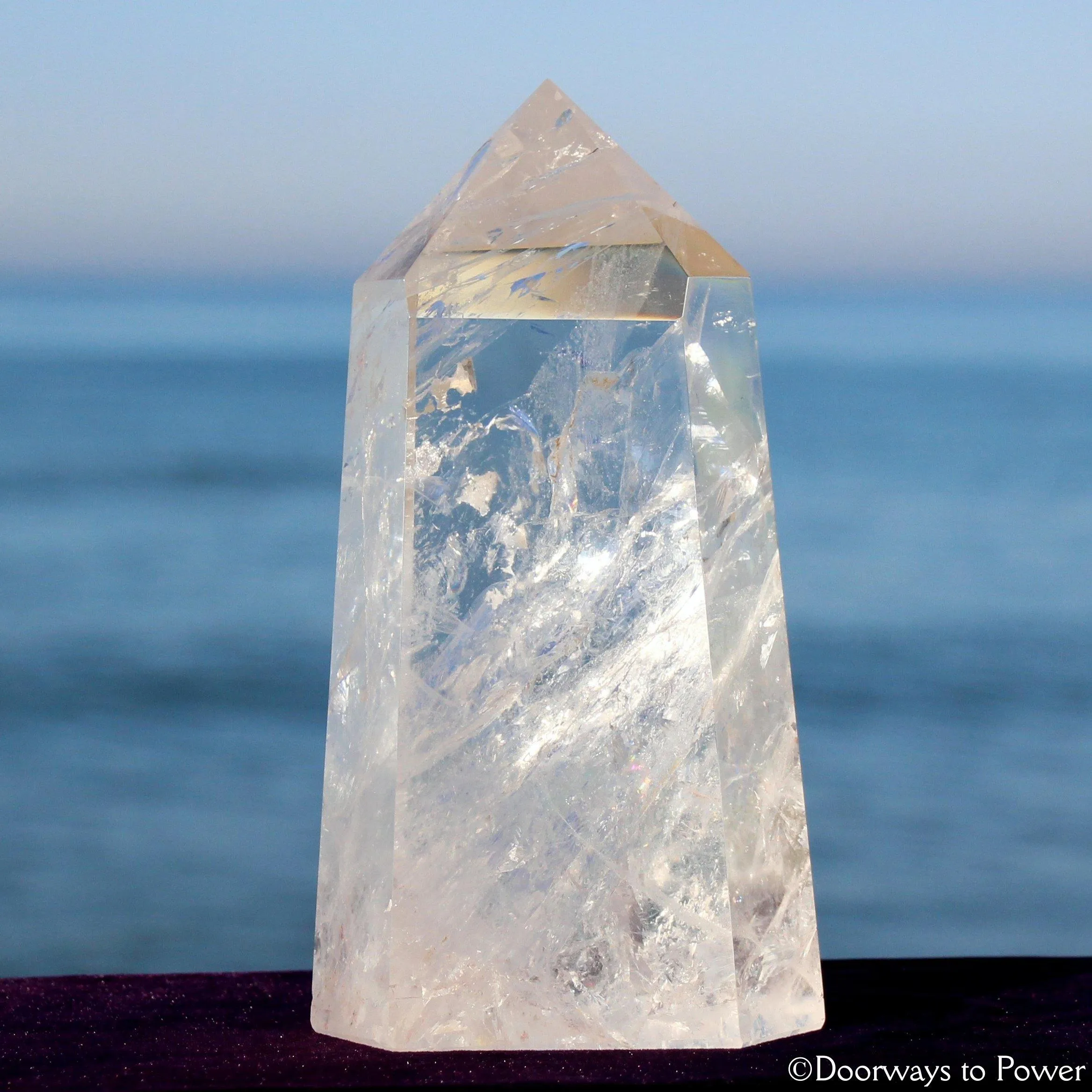 Clear Quartz Isis Crystal Point w/ Rainbows Blessed & Energized