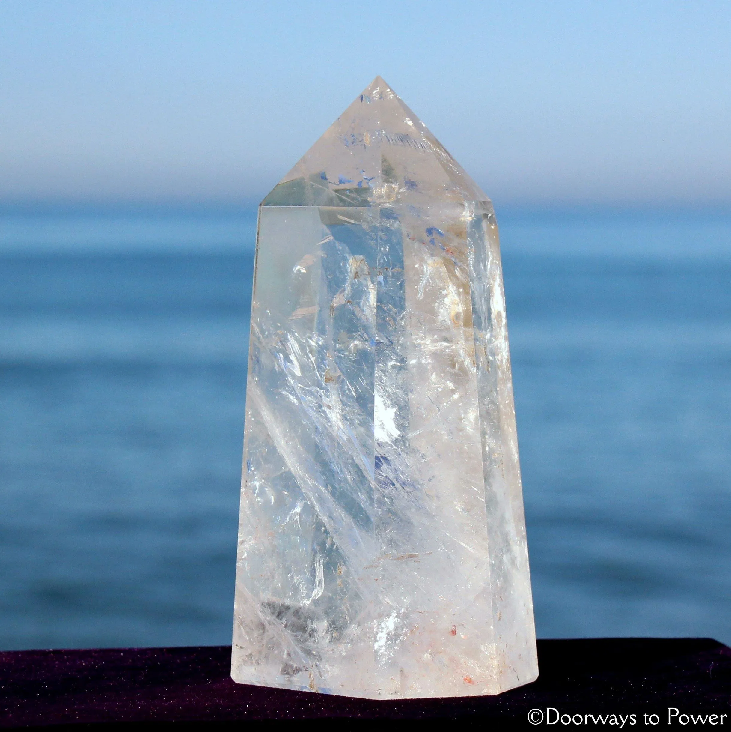 Clear Quartz Isis Crystal Point w/ Rainbows Blessed & Energized