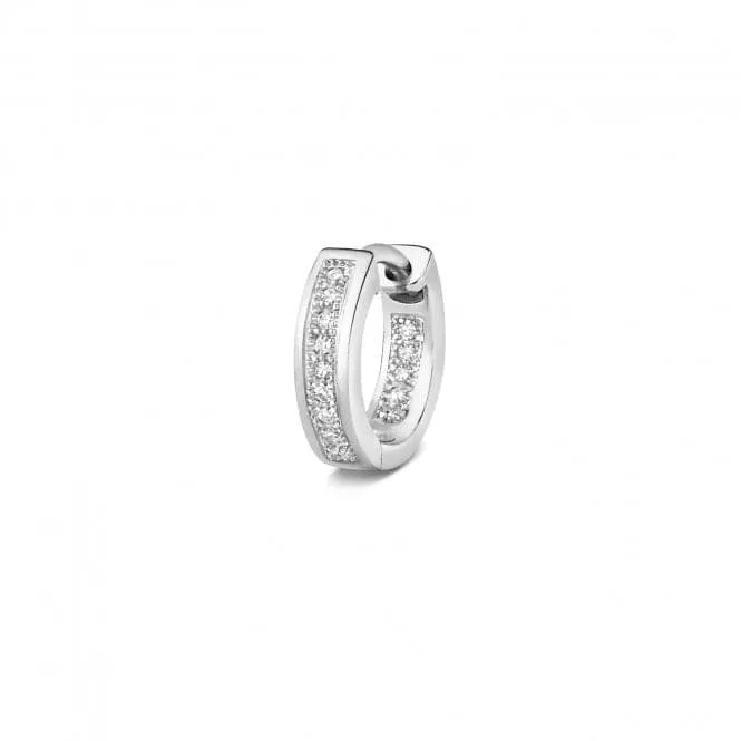 Diamond Jewellery 9ct White Gold Diamond Huggies Earrings ED134W