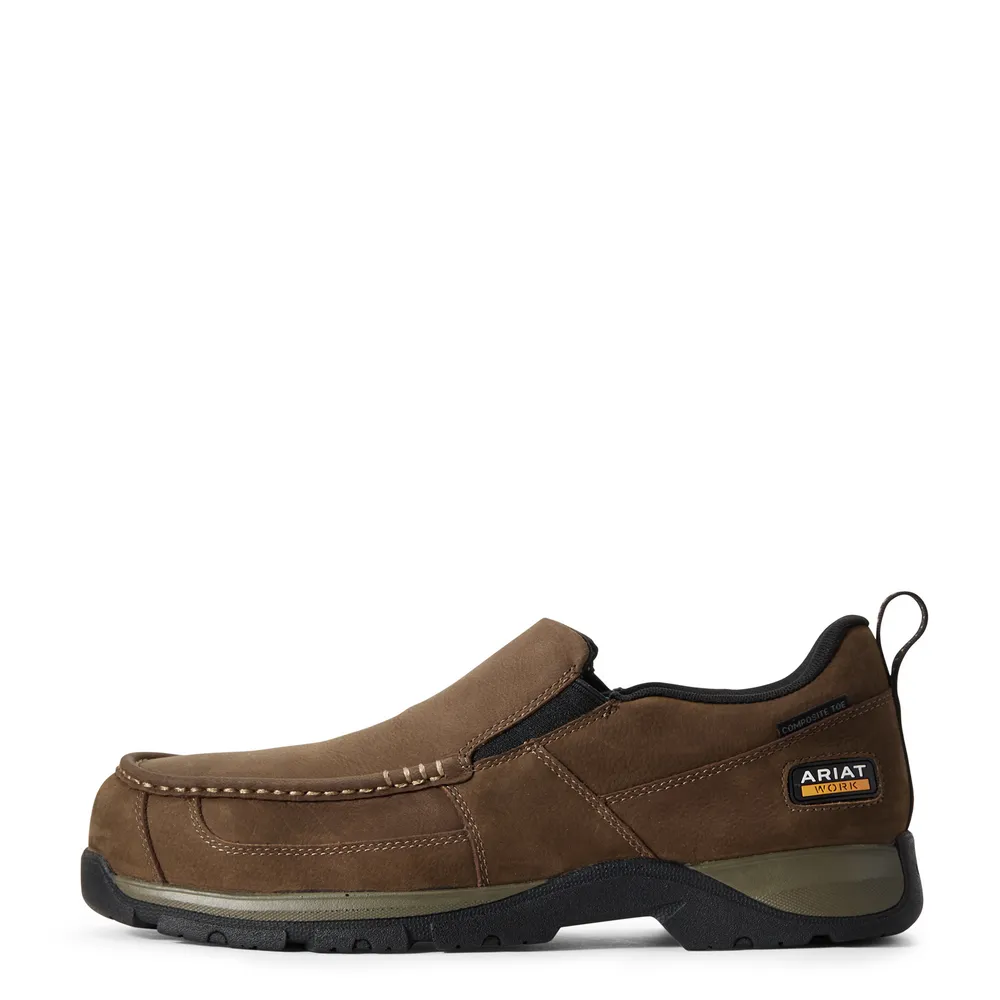 EDGE LTE SLIP-ON SD COMPOSITE TOE SHOE - 200-Brown | Ariat 10029530