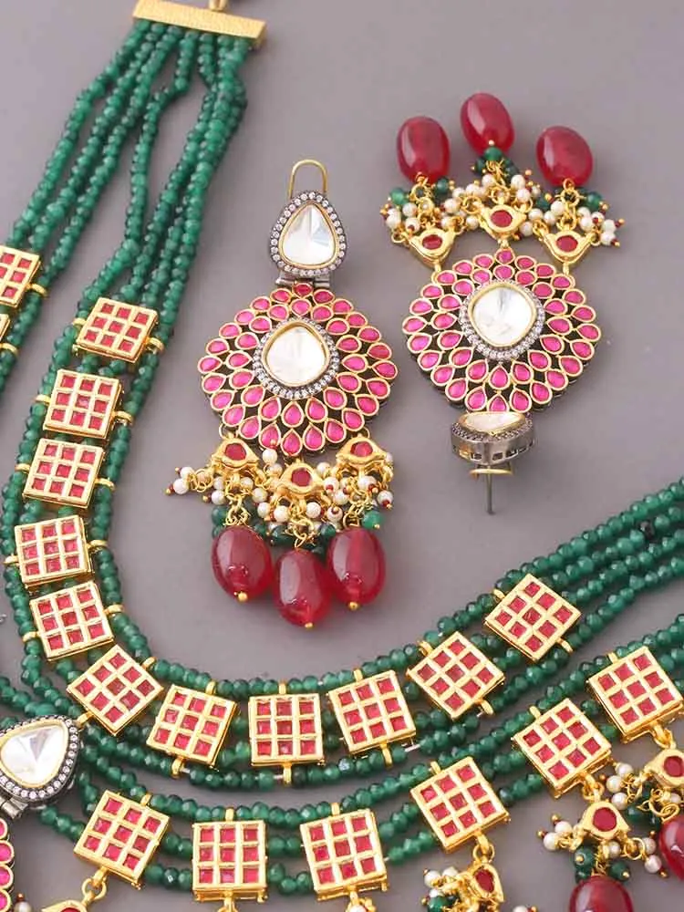 Emearld Rani Dhanwanti  Jewellery Set