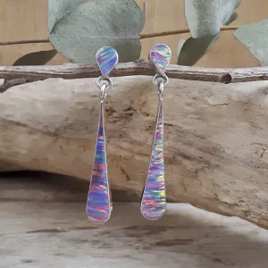 Flinder Lavender Pure Stud Drop Earrings