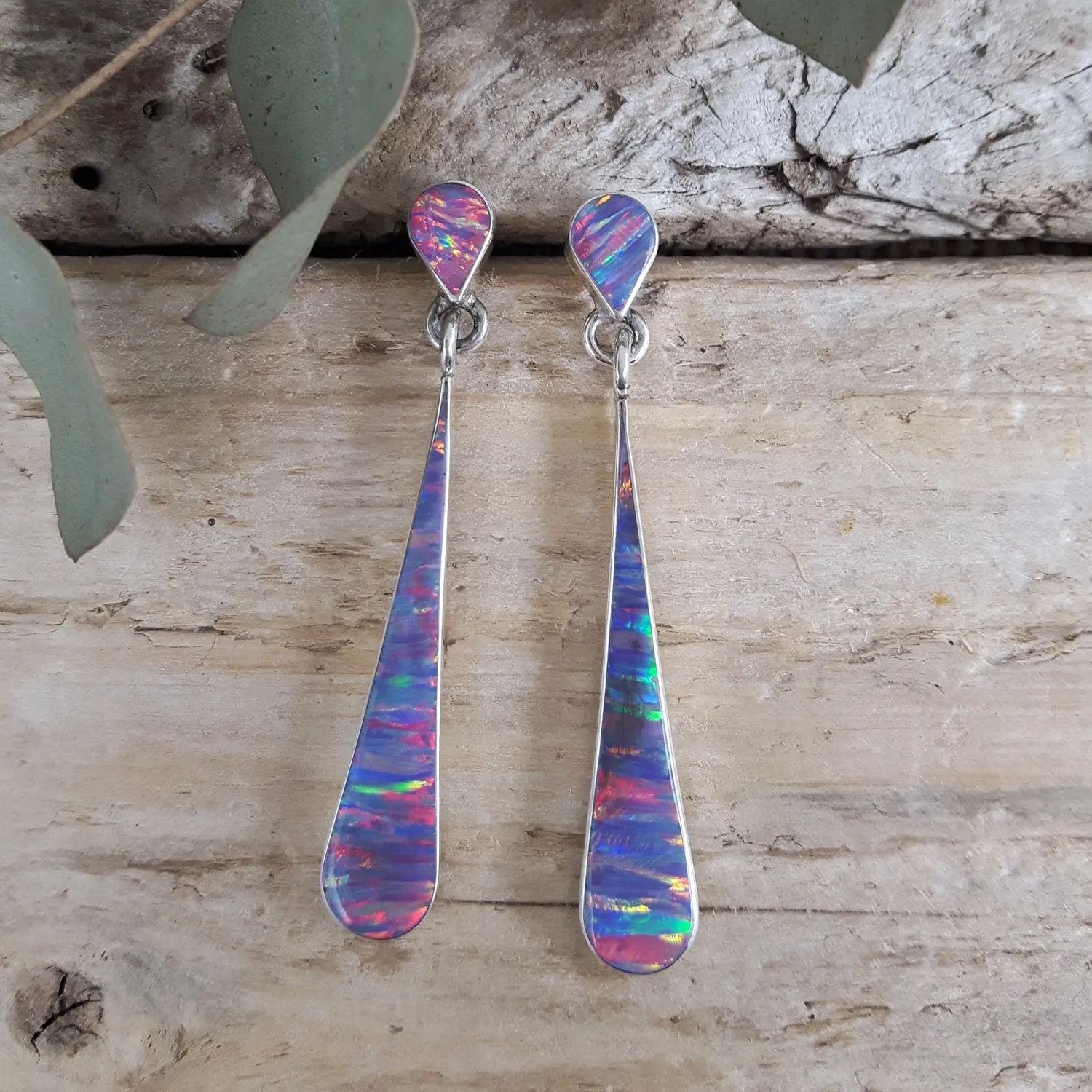 Flinder Lavender Pure Stud Drop Earrings