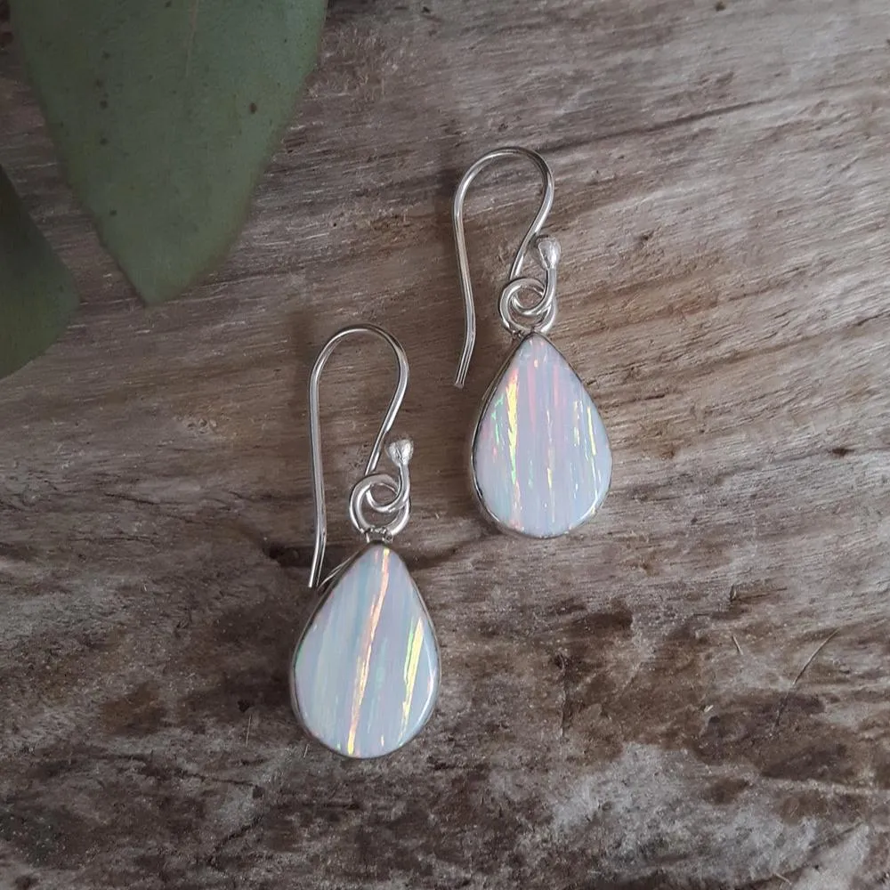 Flinder White Renoir Drop Earrings