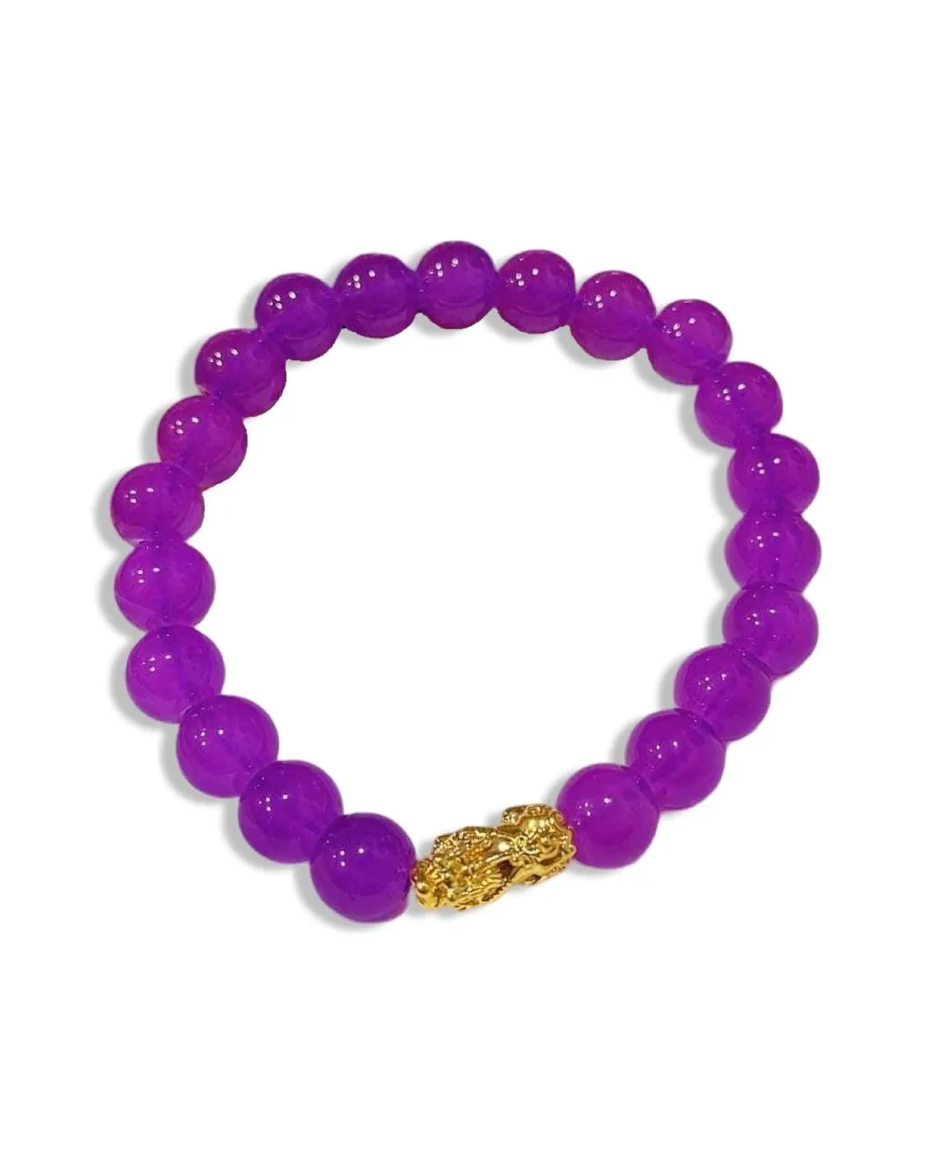 GOLD PIYAO | 24K Amethyst Birthmonth Beads Lucky Piyao Bracelet