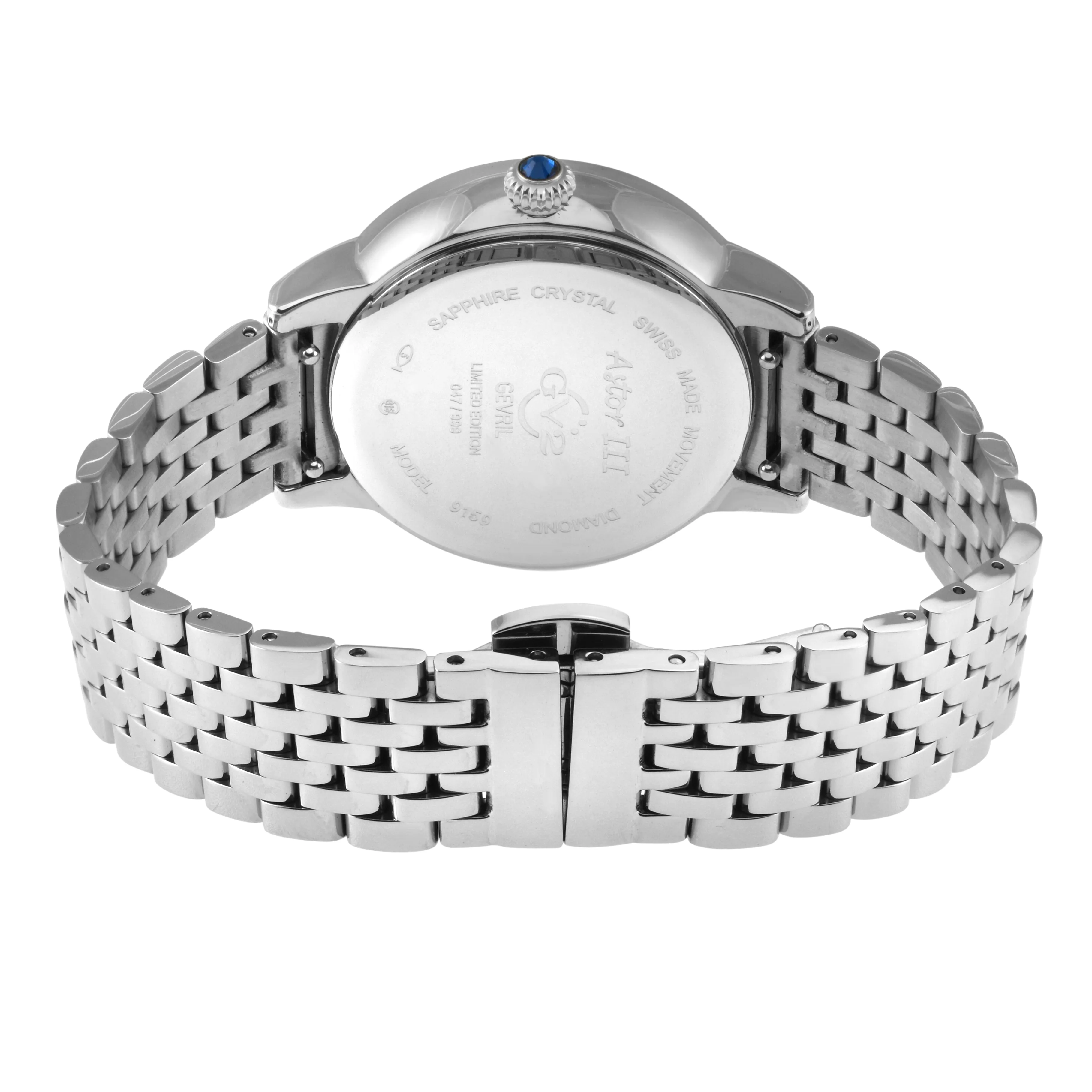 GV2 by Gevril Women's Astor III 34mm Quartz Watch 9150B