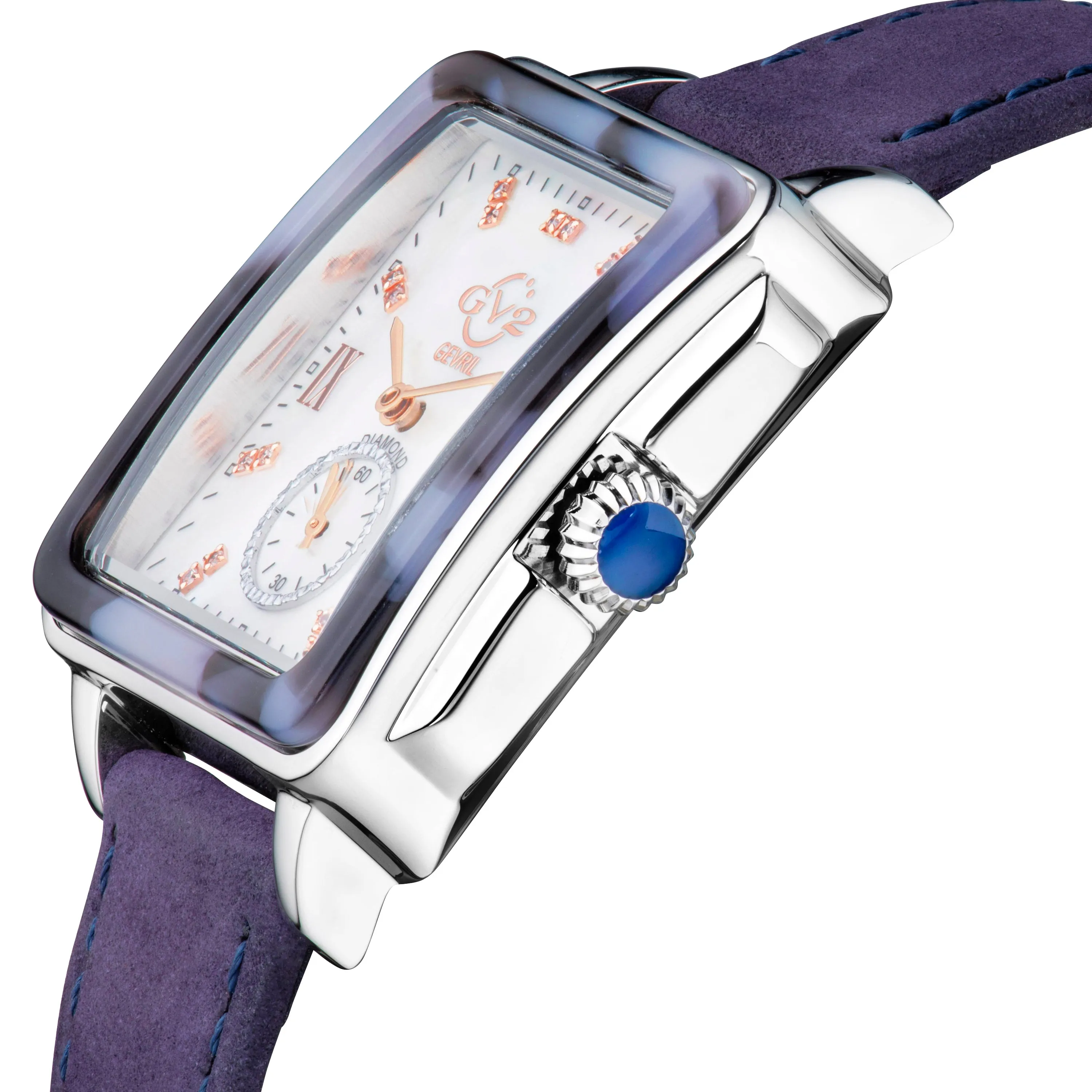 GV2 by Gevril Women's Bari Tortoise 34mm Quartz Watch 9244