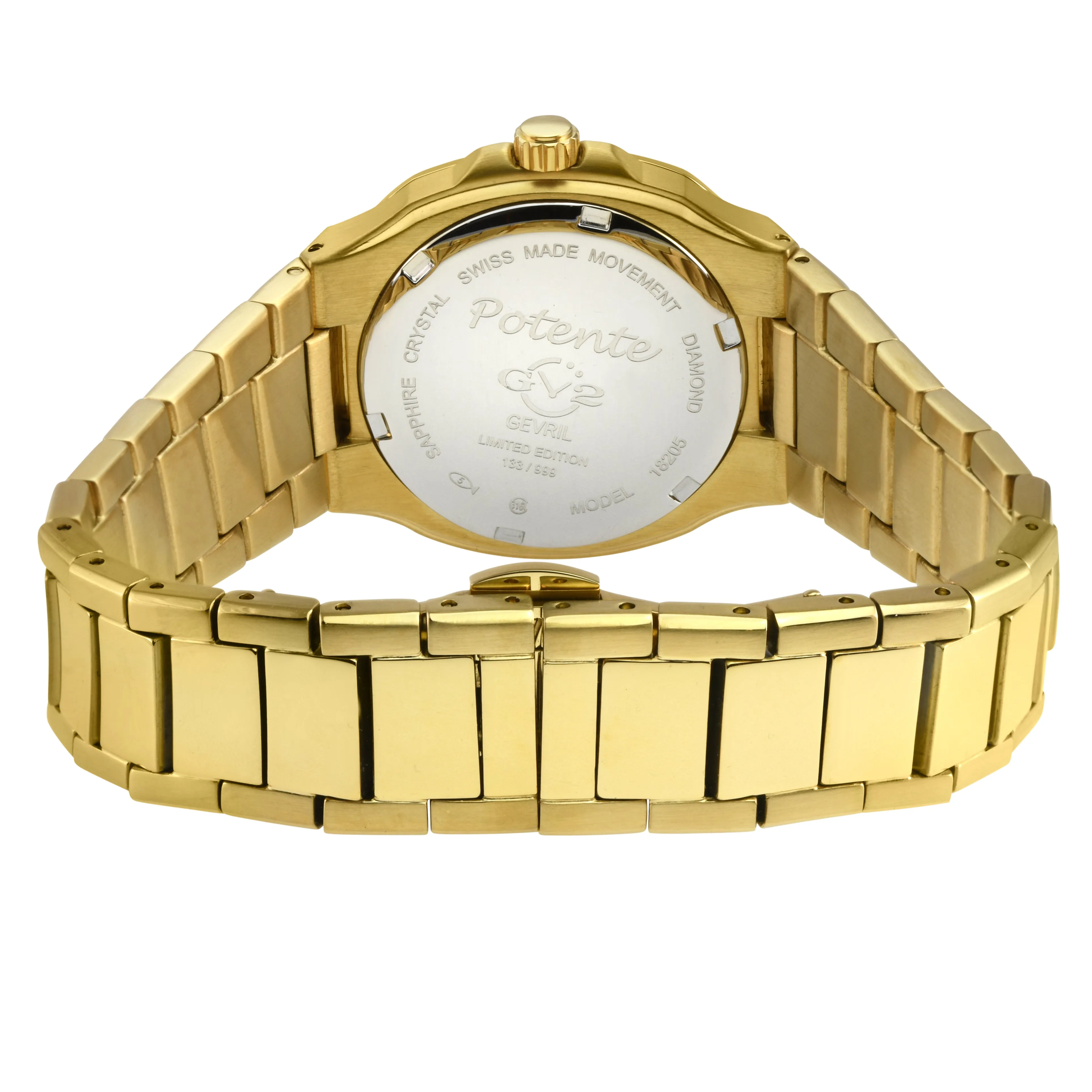 GV2 by Gevril Women's Potente 33mm Quartz Watch 18205B