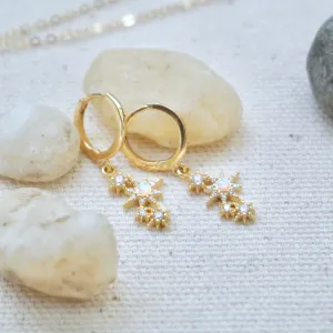 Opal Constellation Hoops