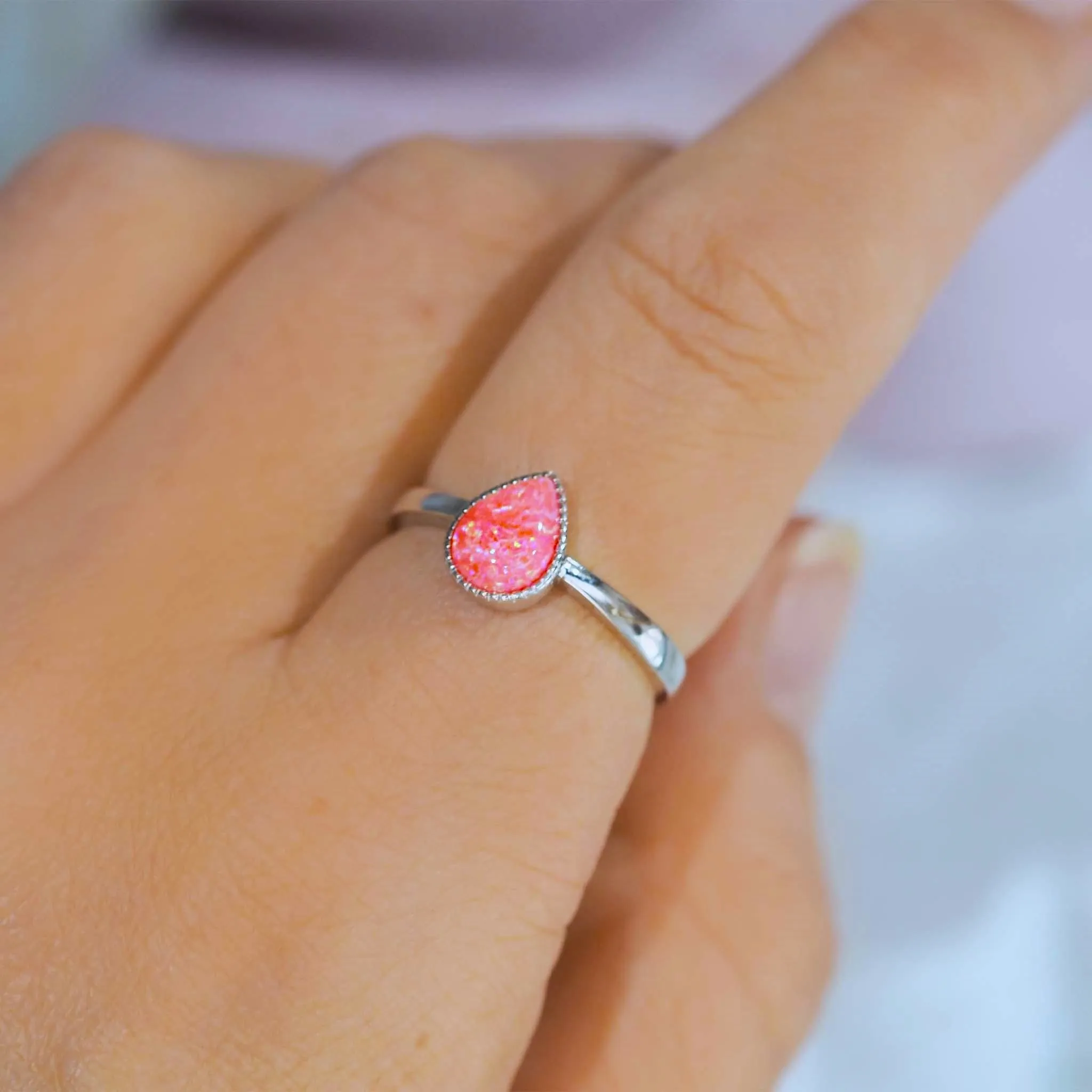 Pink Opal Ring