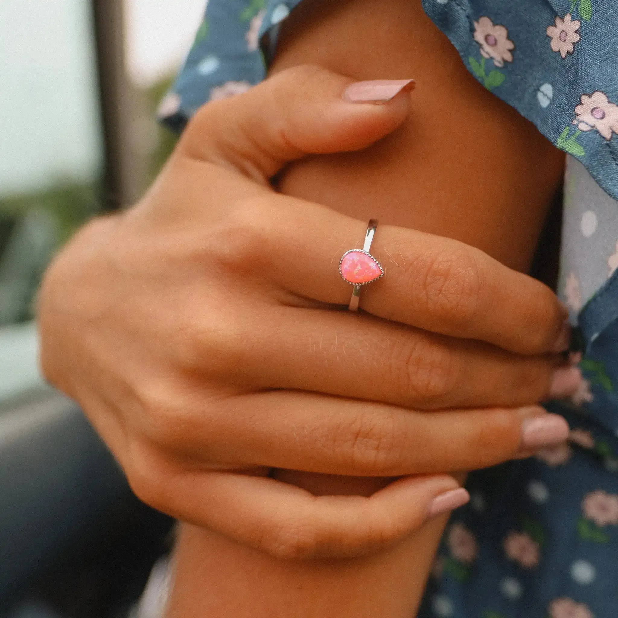 Pink Opal Ring