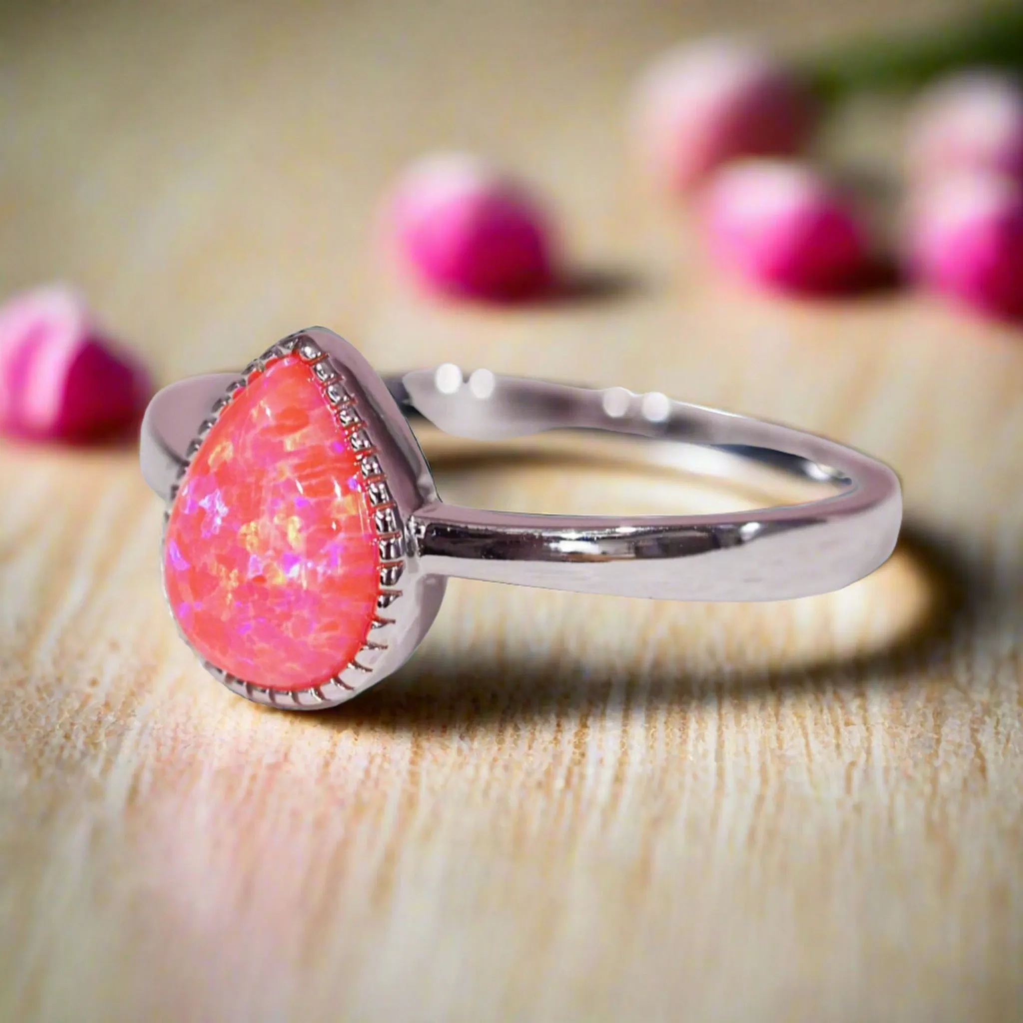 Pink Opal Ring