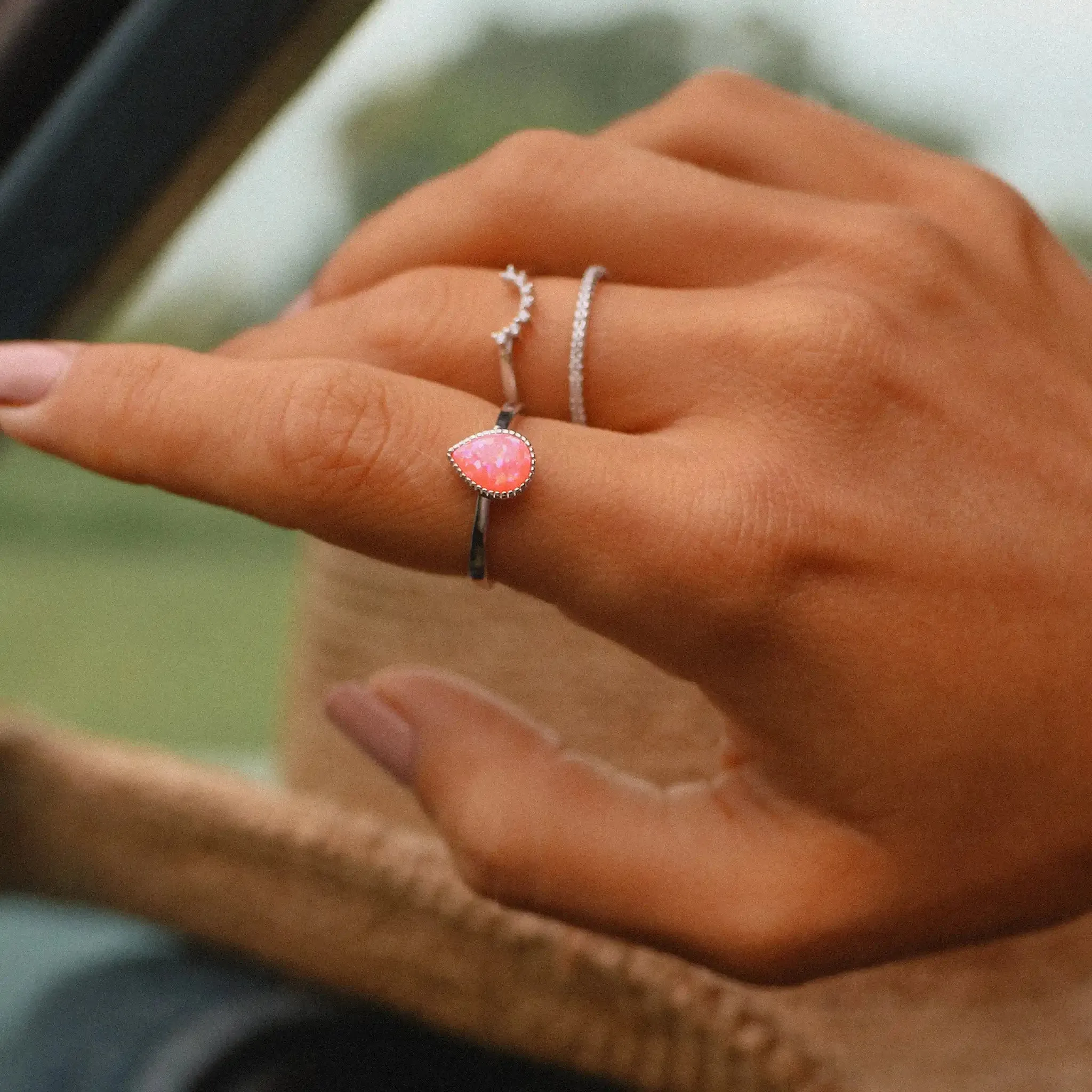 Pink Opal Ring