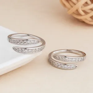 Silver Luna Shine Toe Ring