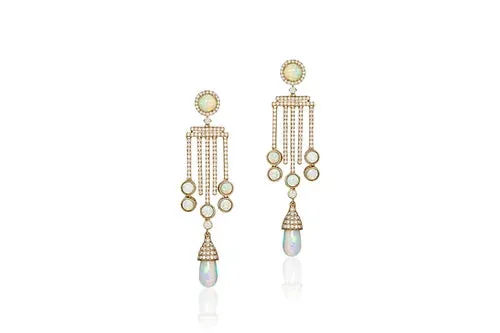 The Gatsby Opal Earrings