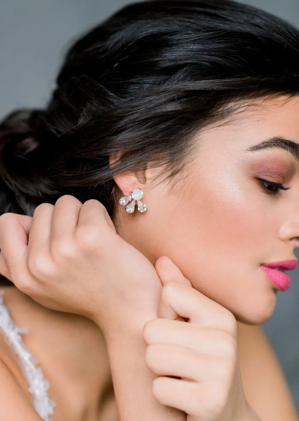 VICTORINA Pear Fan Earrings